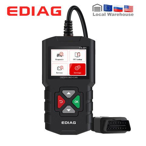 Ediag YA201 lector de código OBDII/EOBD YA-201 Auto herramienta de diagnóstico de datos salvar/reproducción OBD2 escáner actualización gratuita AL319 CR3001 ► Foto 1/6