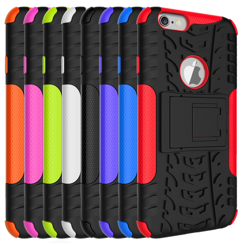 Funda híbrida con soporte para iPhone 6 6S 7 8 plus X XR XS 11Pro MAX ► Foto 1/6