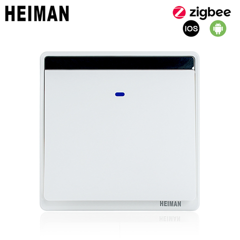 HEIMAN ZigBee Smart interruptor pared Neutralline de línea EN DIRECTO APP luz con Control remoto inalámbrico interruptor para sistema de casa inteligente para ► Foto 1/6