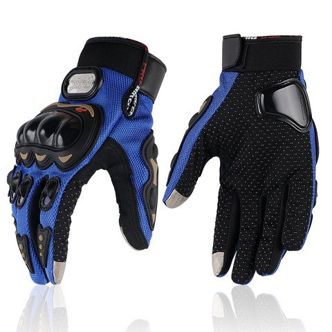 Guantes de motocicleta táctiles para verano, equipo de protección para nudillos duros, dedo completo, transpirables, resistentes al agua, para montar en patinete ► Foto 1/6