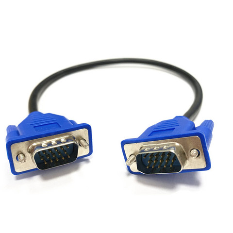 Cable VGA macho a maltrenzado, blindaje de gran calidad, HDTV VGA, cable corto de señal de tv para ordenador, 0,3 m/0,5 m/1,3 m ► Foto 1/4