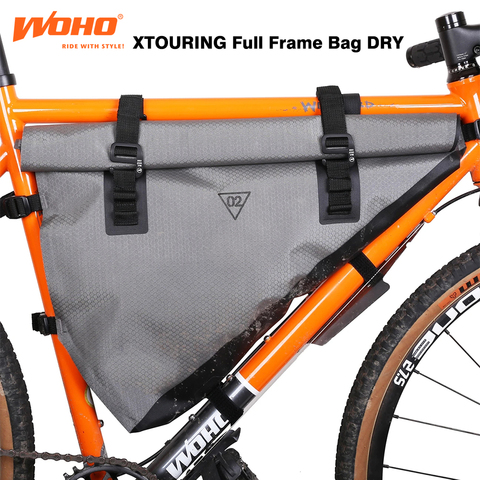 WOHO BIKEPACKING bolsas de Marco ultralivianas, bolsas de bicicleta de ciclismo a prueba de agua para MTB, bolsas de viaje para bicicleta, bolsas para bicicleta de grava, ► Foto 1/6