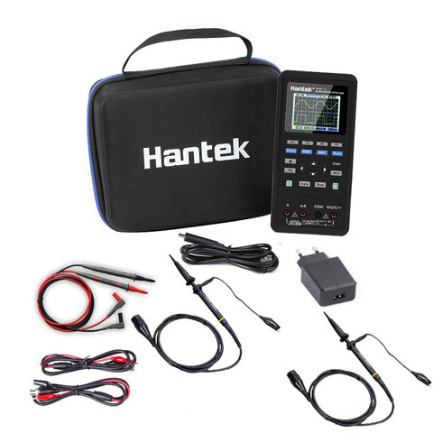 Hantek-osciloscopio Digital 3 en 1 + generador de forma de onda + multímetro, USB, 2 canales, 40mhz, 70mhz, LCD, herramientas de medición con 2 uds. De sonda ► Foto 1/6