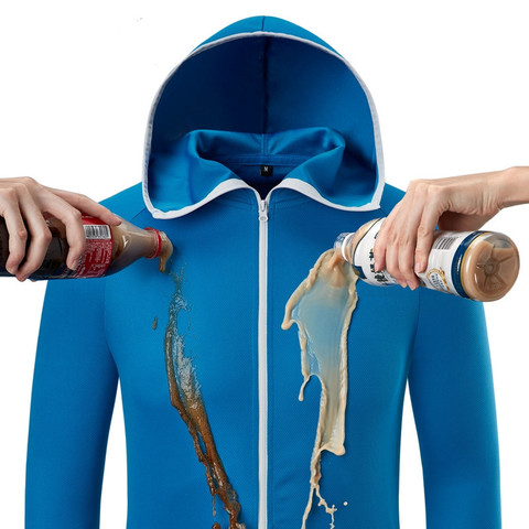 Ropa de pesca impermeable para hombre, ropa antiincrustante hidrofóbica, chaquetas con capucha para senderismo al aire libre, abrigo Anti-UV de secado rápido ► Foto 1/6