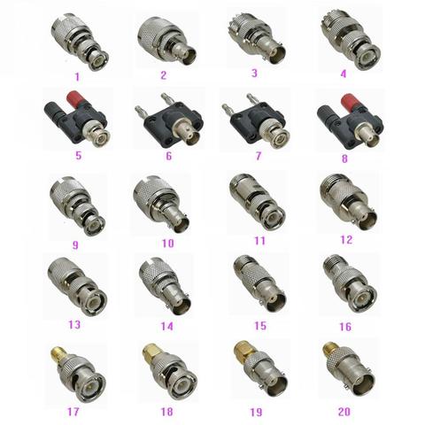 Adaptador BNC a UHF PL259 SO239 / Banana / N / TNC / SMA macho y hembra, conector Coaxial RF para Radio, 1 unidad ► Foto 1/1