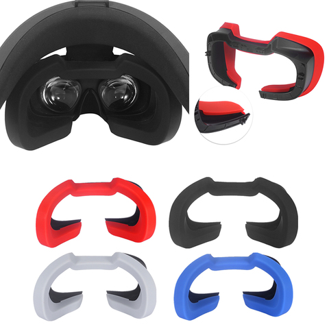 Funda de silicona suave para máscara de ojos funda de bloqueo de luz transpirable para accesorios de auriculares Oculus Rift S VR ► Foto 1/6