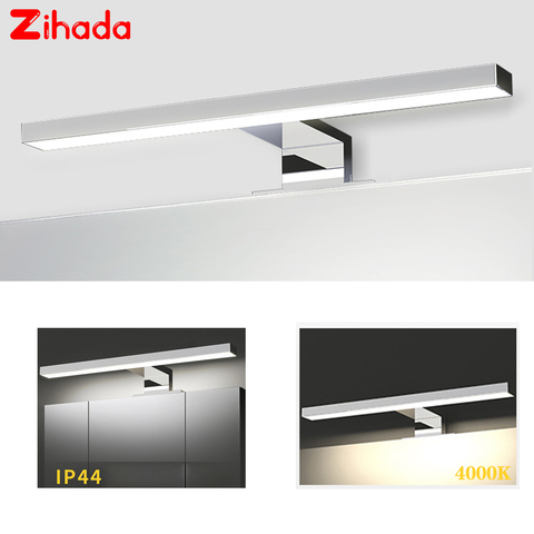 Luz LED para espejo de pared iluminación de 30/60CM y 4000K, para maquillaje, resistente al agua, para tocador, armario de baño ► Foto 1/6