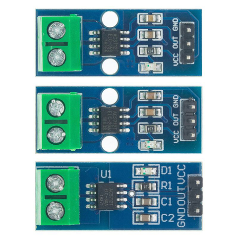 Nuevo módulo de Sensor de corriente Hall 5A 20A 30A ACS712 modelo 5A 20A 30A en stock de alta calidad ► Foto 1/6