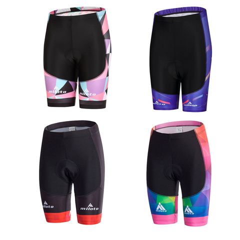 MILOTO-pantalones cortos acolchados Coolmax 20D para ciclismo de montaña, a prueba de golpes, para mujer, gran oferta, 2022 ► Foto 1/6
