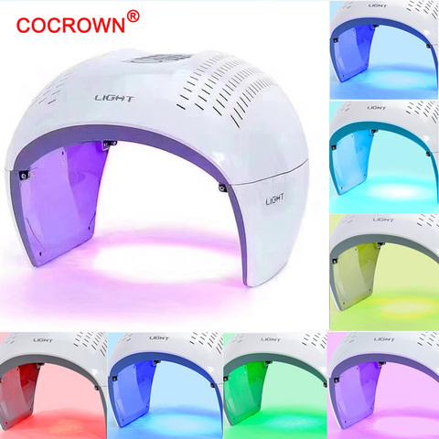 Lámpara de terapia de luz LED de fotones PDT, 7 colores, para belleza Facial, Balneario, PDT, mascarilla para rejuvenecimiento de la piel, removedor de arrugas, dispositivo para acné ► Foto 1/6