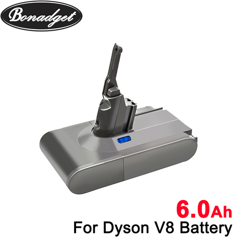 6000mah MAX V8 21,6 voltios de la batería de litio para Dyson V8 aspiradora recargable de la batería Li-Ion 18650 batería de herramienta de poder ► Foto 1/6