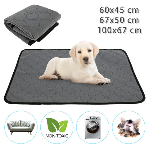 Reutilizable Tineer lavable adiestramiento de cachorros Pad alfombrilla cama para mascotas Anti-slip almohadillas para orinar para perros manta para perro/gato/conejo ► Foto 1/6