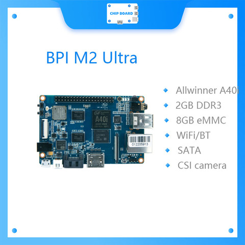 Banana Pi BPI M2 Ultra Quad Core A40i Chip Allwinner Placa de desarrollo con WIFI y BT4.0... EMMC ► Foto 1/6