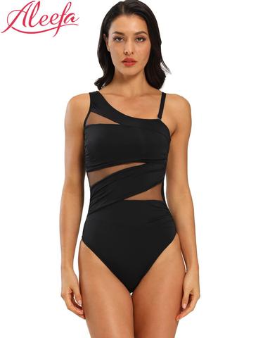 Bañadores de una pieza para mujer, traje de baño con Control de barriga, Monokini de malla, Bikini ► Foto 1/6