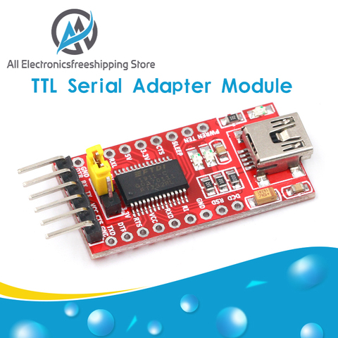 FT232RL FTDI USB 3,3 V 5,5 V a TTL Módulo adaptador a serie para arduin puerto Mini. Compra una buena calidad. ► Foto 1/5