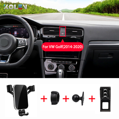 Soporte para móvil de coche, Clip de monturas, soporte de navegación GPS para Volkswagen VW Golf 7 2014-2022 360 ° ► Foto 1/6