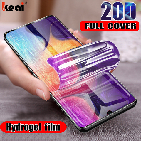 20D hidrogel de película para Samsung Galaxy S8 S9 S10e S10 Plus Protector de pantalla para A50 A30 A20 A70 A80 A90 A10 Nota 8 película no de vidrio ► Foto 1/6