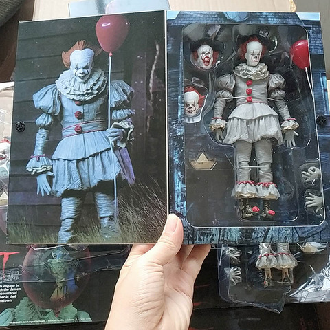 En Stock Original NECA Steven King It Pennywise Joker acción figura juguete muñeca Horror regalo para Halloween ► Foto 1/5