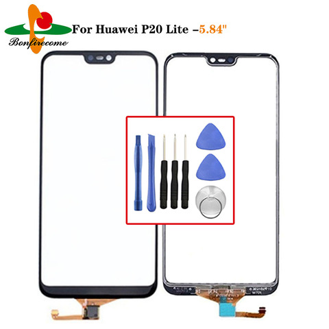 Pantalla táctil para Huawei P20 Lite ANE-TL00 ANE-LX2 ANE-LX3 \ Nova 3E ANE-AL00 Digitalizador de pantalla táctil Panel frontal de vidrio Sensor ► Foto 1/2