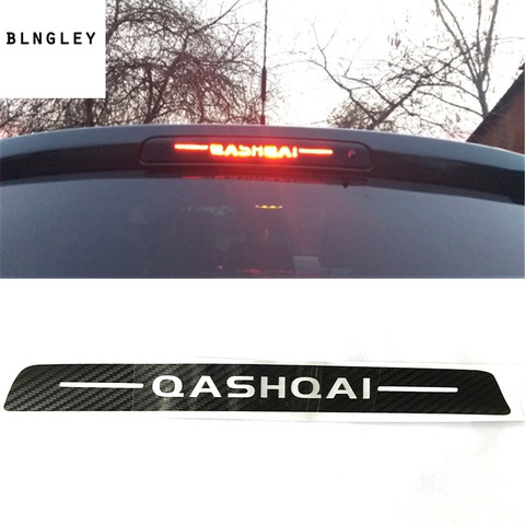 1PC de fibra de carbono pegatinas de coche de la luz de freno de montaje alto de las luces de freno para 2015-2022 Nissan Qashqai J11 ► Foto 1/1