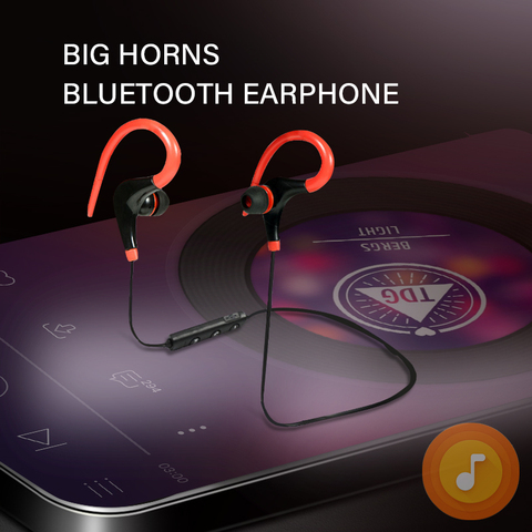 Auriculares deportivos con Bluetooth 4,1, cascos deportivos con gancho de oído inalámbrico, estéreo, Supergraves, para IPhone, Samsung y LG ► Foto 1/6