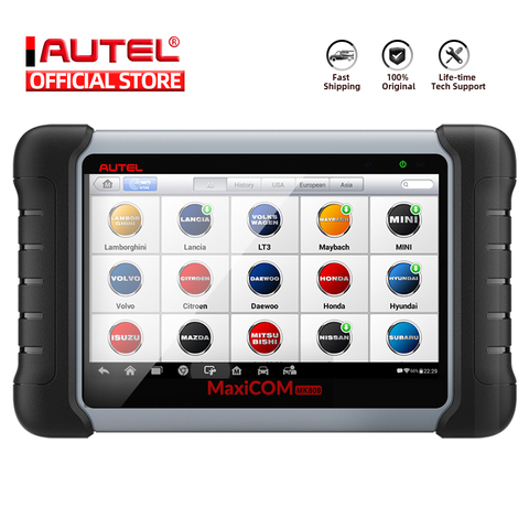 Autel MaxiCOM MK808 OBD2 escáner automotriz herramienta de diagnóstico de coche OBD 2 EScaner TPMS lector de código OBDII llave de codificación CRP 909X CRP909 ► Foto 1/6