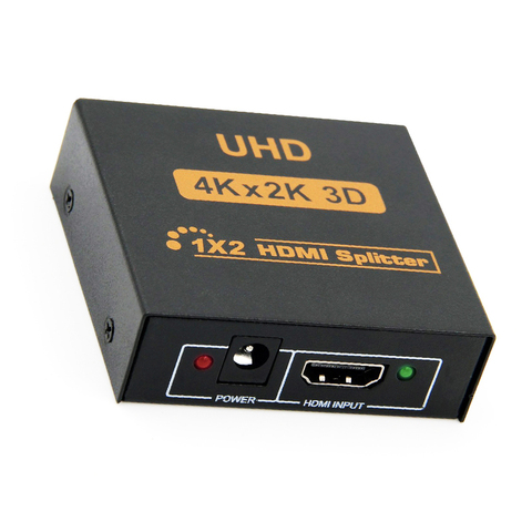 Divisor 4K UHD 3D HDMI, compatible con Splitter HD 1X2 1080P, interruptor dividido, 1 en 2, conmutador, repetidor para HDTV, DVD, PS3/4, Xbox PC ► Foto 1/6