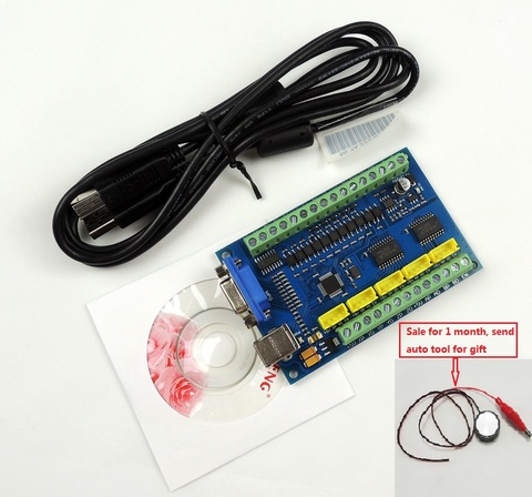 Actualización CNC MACH3 USB 5 eje 100KHz USBCNC suave paso a paso tarjeta controladora de movimiento Placa de adaptación para CNC grabado 12-24V ► Foto 1/6