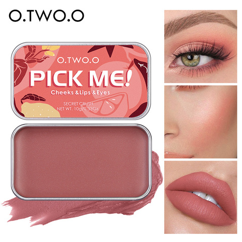 O.TW O.O-Juego de paleta de maquillaje multiusos, 3 en 1, lápiz labial y colorete, paleta de sombras de ojos, Cosméticos de larga duración impermeables ► Foto 1/6