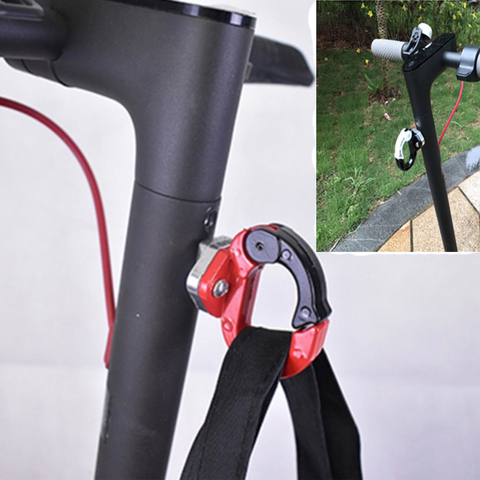 Gancho frontal para patinete eléctrico Xiaomi Mijia M365, colgador de bolsas para casco, herramientas para monopatín, portabotellas ► Foto 1/1