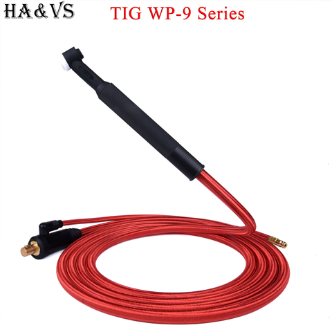 Cables de manguera de goma integrada, conector rápido WP9 soplete de soldadura TIG, Gas-eléctrico, 5/8 UNF, 4M, 35-50 Euro, 13 pies ► Foto 1/6