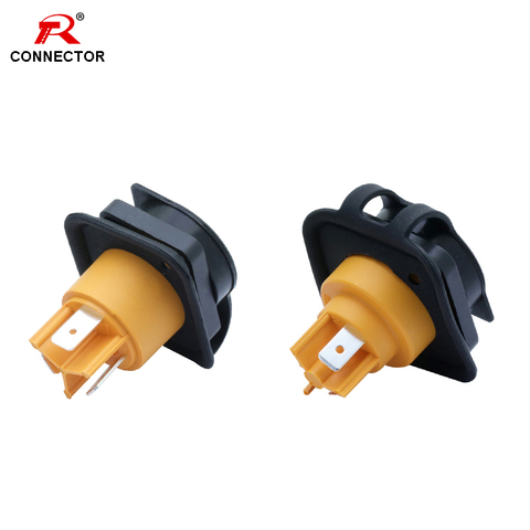 Conector de alimentación impermeable, conector hembra, NAC3FX-W, IP65, resistente al agua, 1 ud. ► Foto 1/6