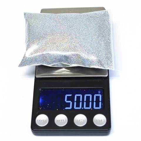 50 g/bolsa de brillante uñas purpurina para uñas arte DIY decoraciones láser brillante Manicur uñas pigmento polvo ► Foto 1/6