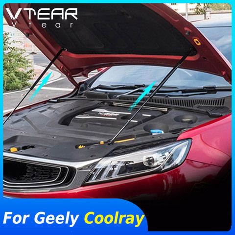 Vtear-Barra de resorte de elevación de gas para motor Geely Coolray SX11, accesorios de soporte, herramientas de barra hidráulica, decoración Exterior, 2022 ► Foto 1/6