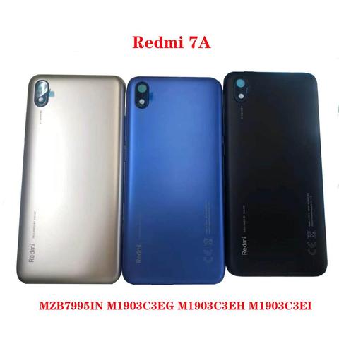 Cubierta trasera de batería para Xiaomi Redmi 7 Redmi 7A, original, con lente de cámara ► Foto 1/6