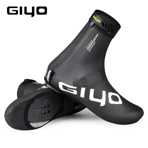 GIYO, cubiertas de zapatos de invierno para ciclismo, cubiertas de zapatos para mujer y hombre, cubiertas de zapatos impermeables para bicicleta de carretera ► Foto 1/6