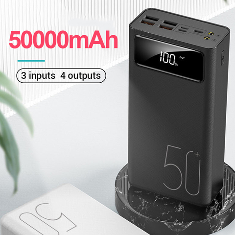 Banco de energía portátil de 50000mAh, Cargador USB tipo C PD 3,0, carga rápida 3,0, batería externa para Xiaomi ► Foto 1/5