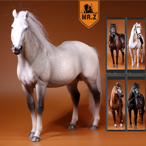 Figura de caballo de juguete de 1/6 soldados, juguete de modelo de resina de 33cm de altura ► Foto 1/5