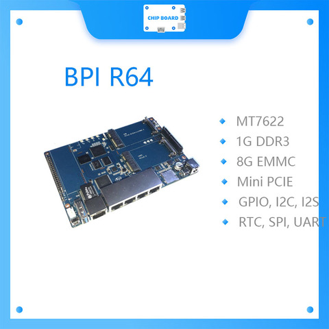 Enrutador de fuente abierta Banana PI BPI R64 MT 7622, novedad ► Foto 1/4