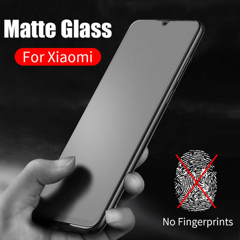 Cristal templado mate esmerilado para Xiaomi, Protector de pantalla para Xiaomi Mi 9 9T A2 Lite A3 Redmi Note 9 9s 5 6 7 8T K20 Pro Max Pocophone F1 ► Foto 1/6