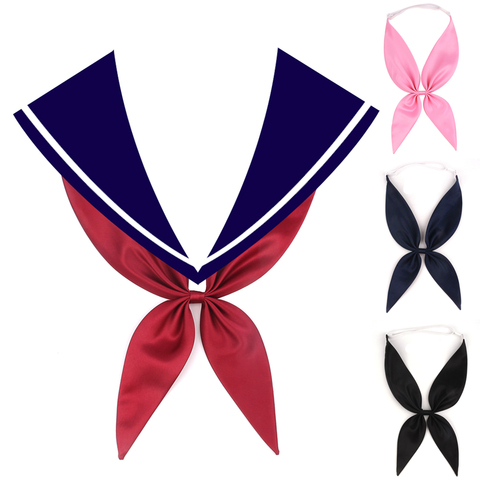 Corbata de lazo clásica para mujer, pajarita para camisas de negocios, lazos sólidos para estudiantes, trajes de mariposa JK ► Foto 1/6