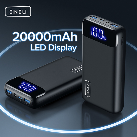 INIU-cargador portátil PD de 20000mAh, USB C, carga rápida, para iPhone 12, 11 Pro, Xiaomi 10 ► Foto 1/6