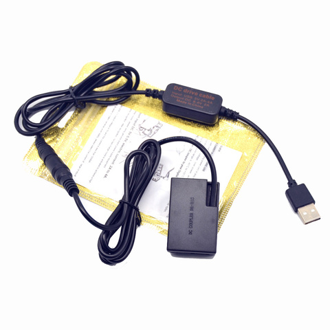 DSLR USB Banco de la energía del cargador de Cable + LP-E17 DR-E18 batería simulada para Canon EOS 750D beso X8i T6i 760D T6S 77D 800D 200D rebelde SL2 ► Foto 1/6