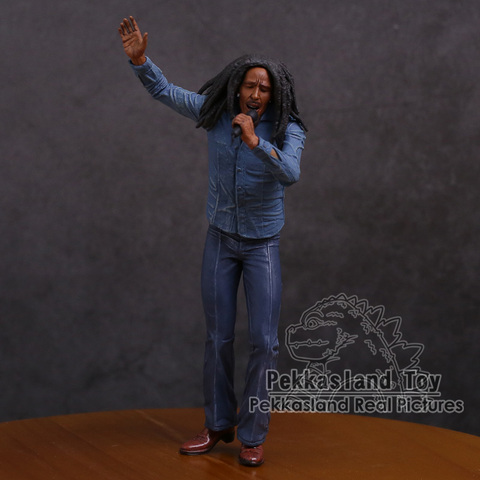 Figura de acción de PVC con micrófono, cantante y leyenda de la música de Bob Marley, juguete coleccionable de 18cm ► Foto 1/5