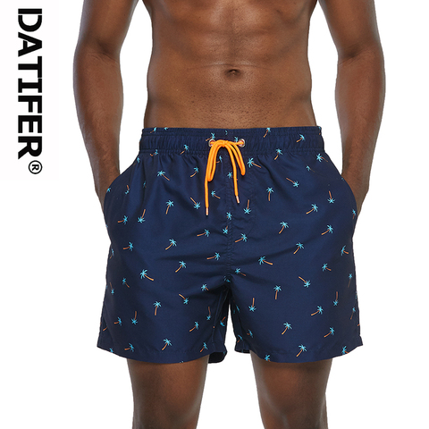 2022 Datifer playa corto de verano de secado rápido para Hombre Pantalones cortos de baño para hombre traje de baño de Surf hombre Atlético correr gimnasio corto ► Foto 1/6