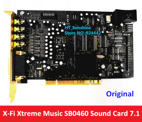 Tarjeta de sonido Original x-fi Xtreme Music SB0460, tarjeta de sonido Digital 7,1, decodificación DTS, soporte chapado en oro y súper juego de interfaz ► Foto 1/1