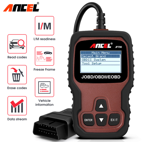 Ancel-herramienta de diagnóstico automotriz JP700 JOBD OBD2, escáner japonés para Toyota, Nissan, Honda, Mazda y Mitsubishi ► Foto 1/6