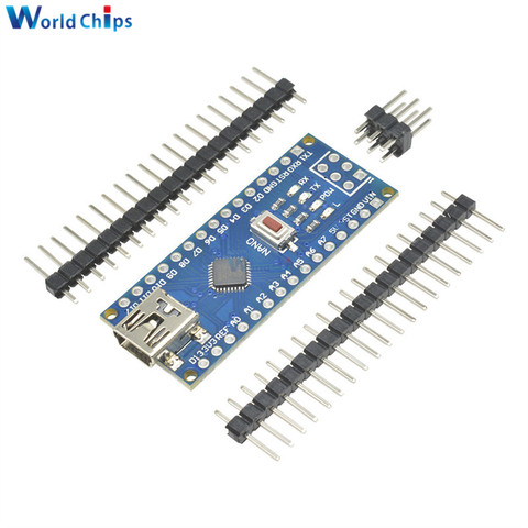 Mini USB CH340 Nano 3,0 Atmega328P atmega328 Placa de controlador para Arduino CH340 MEGA328 Nano V3.0 5V 16M módulo de controlador ► Foto 1/6