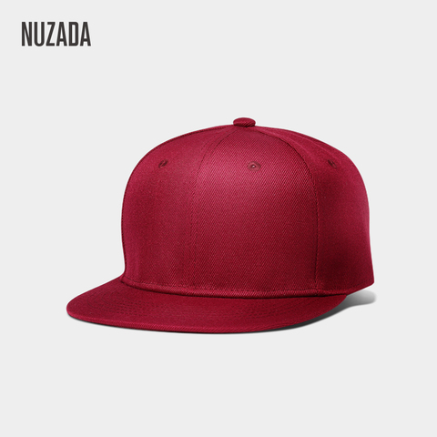 Marca NUZADA poliéster algodón hombres mujeres Neutral pareja Hip Hop Cap Primavera Verano otoño Simple clásico 7 colores gorras ► Foto 1/6