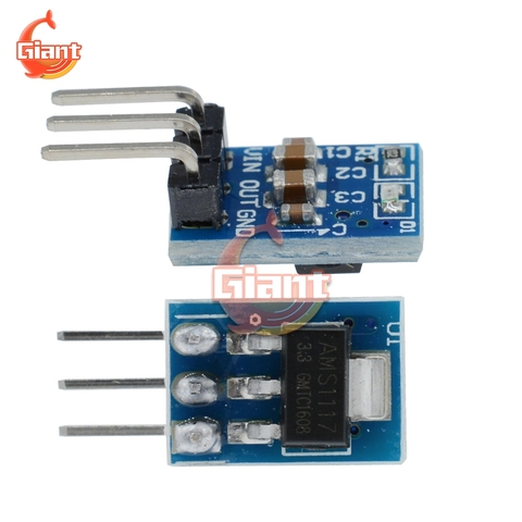 Módulo de fuente de alimentación AMS1117, 3,3 V, 3 pies, AMS1117-3.3V, LDO, 800MA, DC-DC ► Foto 1/6